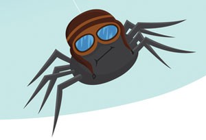 Une araignée planeuse