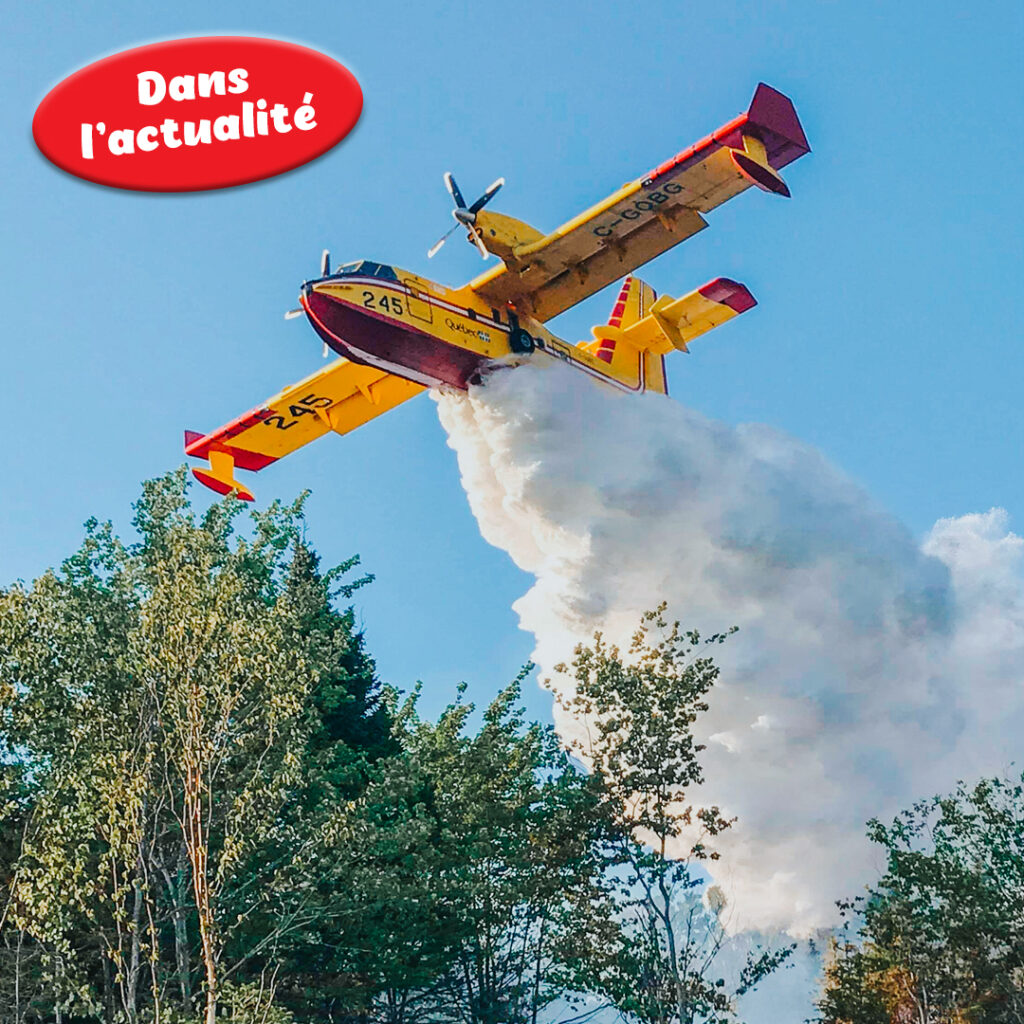 Le travail de l’avion pompier