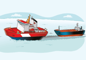 Comment les bateaux font-ils pour avancer quand il y a de la glace?