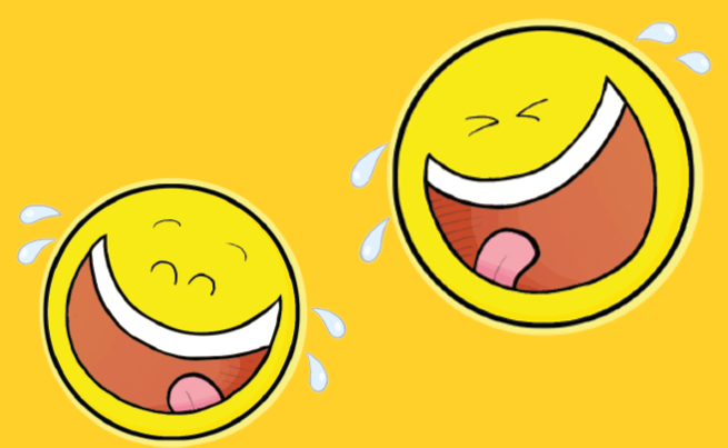 Dessin de bonhommes sourire qui rient